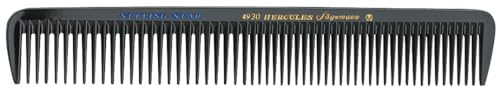 HERCULES SÄGEMANN - 4930 Kamm | Hochwertiger 7,5 Zoll Haarschneidekamm mit dauerhaft extraweiter Zahnteilung | Vereinfacht Haare schneiden mit Messer, Schere und Haarschneidemaschine | Farbe: Schwarz HERCULES SÄGEMANN - 4930 Kamm | Hochwertiger 7,5 Zoll Haarschneidekamm mit dauerhaft extraweiter Zahnteilung | Vereinfacht Haare schneiden mit Messer, Schere und Haarschneidemaschine | Farbe: Schwarz von Hercules Sägemann