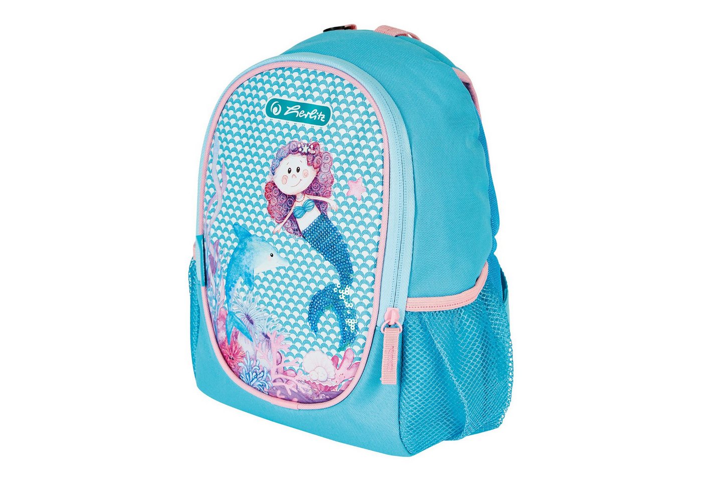 Herlitz Schulranzen Kinder Rucksack Meerjungfrau Kinderrucksack, Kindergartenrucksack Kindergarten Ergonomisch Brustgurt von Herlitz