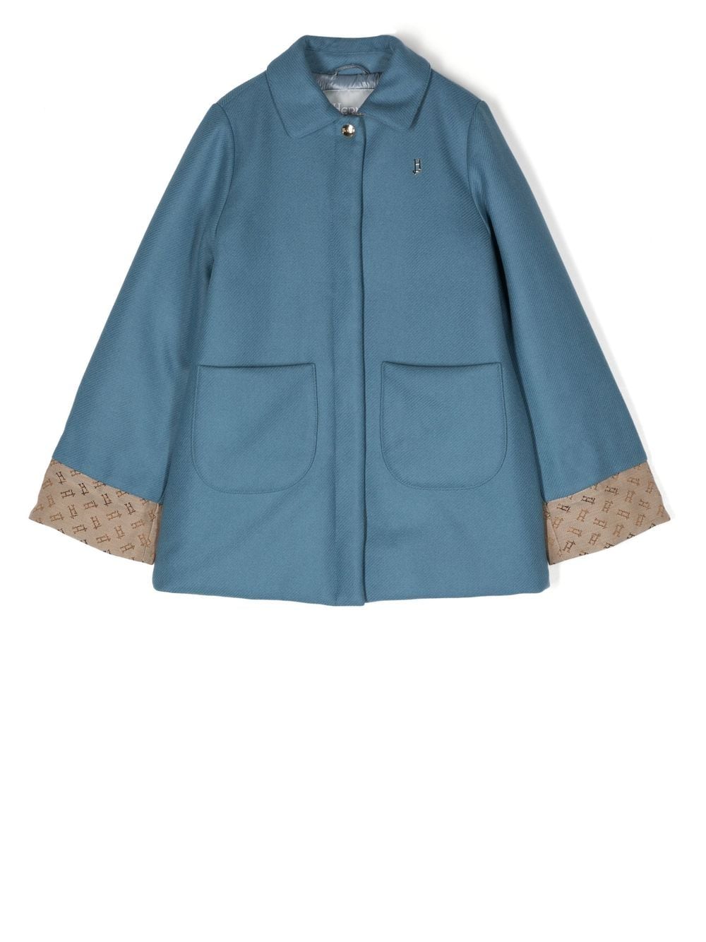 Herno Kids Cabanjacke mit verdecktem Verschluss - Blau von Herno Kids