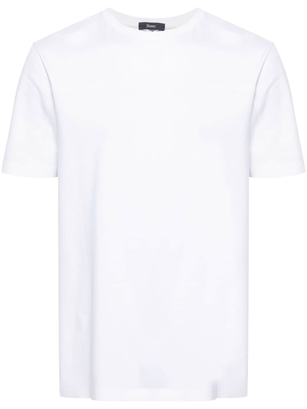 Herno T-Shirt mit rundem Ausschnitt - Weiß von Herno