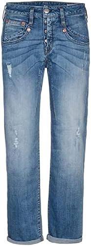 Herrlicher, Shyra Jeans aus Bio-Baumwolle im Destroy Look Größe 26, Farbe Faded Blue Destroy von Herrlicher