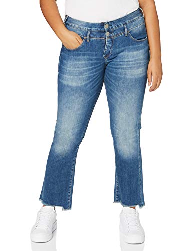 Herrlicher Damen Baby Cropped Cashmere Touch Jeans, Mariana Blue 833, 27 von Herrlicher