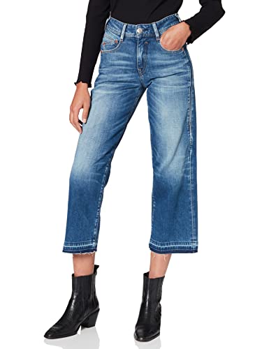 Herrlicher Damen Gila Sailor Cropped Kaschmir Denim Slim Jeans, Blau (Mariana Blue 833), 42 (Herstellergröße: 30) von Herrlicher