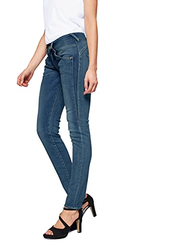 Herrlicher Damen Jeans Gina Slim (Medium Blue 055, 27W / 32L) von Herrlicher