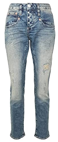 Herrlicher Damen Jeans Shyra Cropped (29W, 661 Zenith Blue) von Herrlicher