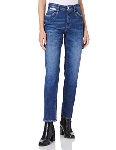 Herrlicher Damen Piper HI Conic Organic Denim Jeans, Blue Desire 866, W26/L32 von Herrlicher
