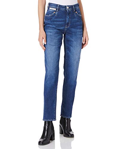 Herrlicher Damen Piper HI Conic Organic Denim Jeans, Blue Desire 866, W27/L30 von Herrlicher