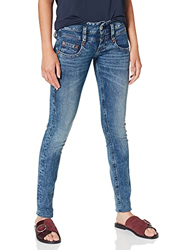 Herrlicher Damen Pitch Slim Jeans, Blau (Fringe 765), W24/L30 (Herstellergröße: 24) von Herrlicher