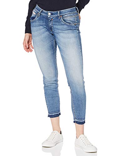 Herrlicher Damen Touch Cropped Organic Denim Jeans, Faded Blue 666, 25 von Herrlicher