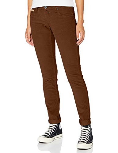 Herrlicher Damen Touch Slim Cord Stretch Hose, Camel 640, W25/L32 von Herrlicher