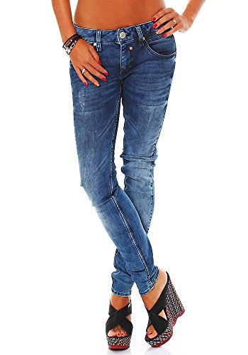 Herrlicher Damen Touch Slim Denim Stretch Jeanshose, Blau (Azure 040), W25/L32 (Herstellergröße: 25) von Herrlicher