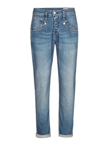 Herrlicher SHYRA Cropped Jeans AUS Bio-Baumwolle (DE/NL/SE/PL, Bundweite, 31, Regular, Regular, Blue Sea 879) von Herrlicher