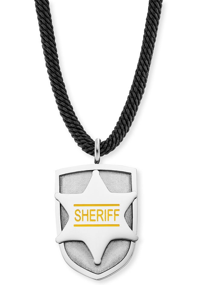 Herzengel Kette mit Anhänger Sheriff, HEN-SHERIFF, mit Emaille von Herzengel