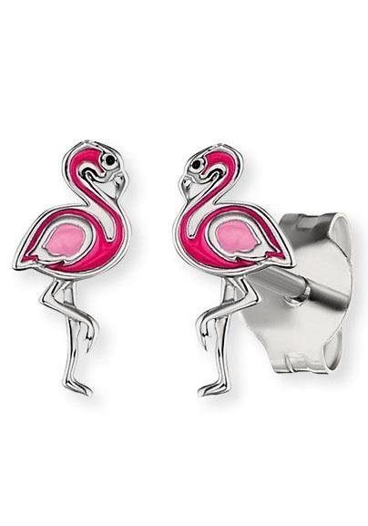 Herzengel Paar Ohrstecker Flamingo, HEE-FLAMINGO-ST, mit Emaille von Herzengel