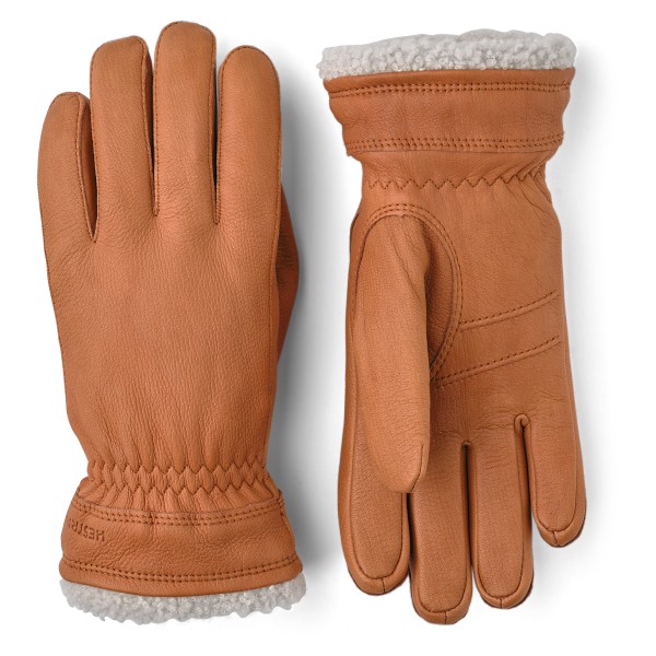 Hestra - Women's Buvika Deerskin - Handschuhe Gr 6;8 grau;orange/braun von Hestra