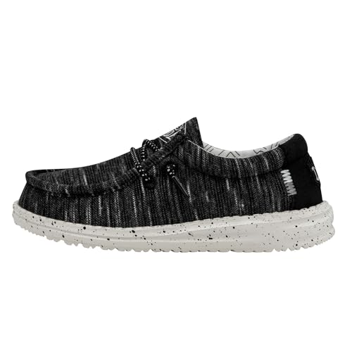 Hey Dude Jungen Wally Youth Stretch Moccasin, Schwarz, 33 EU von Hey Dude