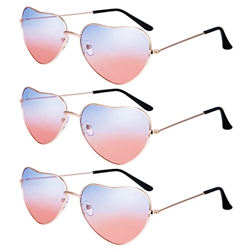 Heyu-Lotus 3 Stück Herz Sonnenbrille, Retro Party Brillen Weinsamkeit Hippie Gläser, Lustige Partybrillen 80er 90er Party Hippie Chic, Karneval Halloween Festival Accessoires, Geburtstagsparty Heyu-Lotus 3 Stück Herz Sonnenbrille, Retro Party Brillen Weinsamkeit Hippie Gläser, Lustige Partybrillen 80er 90er Party Hippie Chic, Karneval Halloween Festival Accessoires, Geburtstagsparty von Heyu-Lotus