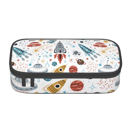 Hgbbdyyjj Federmäppchen mit Cartoon-Raketen, personalisierbar, großes Fassungsvermögen, multifunktionales Schreibwaren-Federmäppchen, Schwarz , Einheitsgröße, Taschen-Organizer Hgbbdyyjj Federmäppchen mit Cartoon-Raketen, personalisierbar, großes Fassungsvermögen, multifunktionales Schreibwaren-Federmäppchen, Schwarz , Einheitsgröße, Taschen-Organizer von Hgbbdyyjj