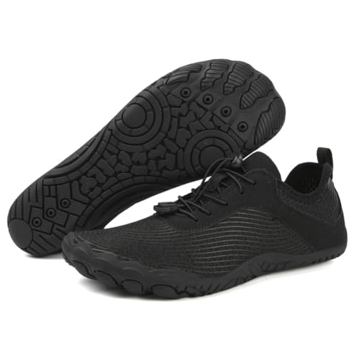 HiGropcore Unisex Barfußschuhe Damen Herren Barfussschuhe rutschfeste Outdoor Traillaufschuhe Schnell Trocknend Wasserschuhe,Atmungsaktiv Breiter Zehenbox Fitnessschuhe Weich Leicht Badeschuhe von HiGropcore