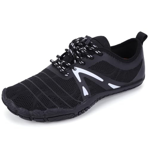 HiGropcore Damen Barfußschuhe Herren Fitnessschuhe rutschfest Sohle Traillaufschuhe Schnell Trocknend Strandschuhe Atmungsaktiv Wasserschuhe Badeschuhe Sommer Sockenschuhe von HiGropcore