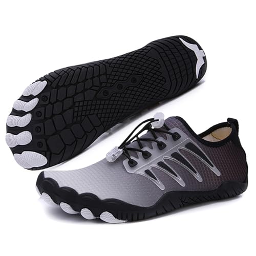 HiGropcore Damen Barfußschuhe Herren Fitnessschuhe rutschfest Sohle Traillaufschuhe Schnell Trocknend Strandschuhe Atmungsaktiv Wasserschuhe Badeschuhe Sommer Sockenschuhe von HiGropcore