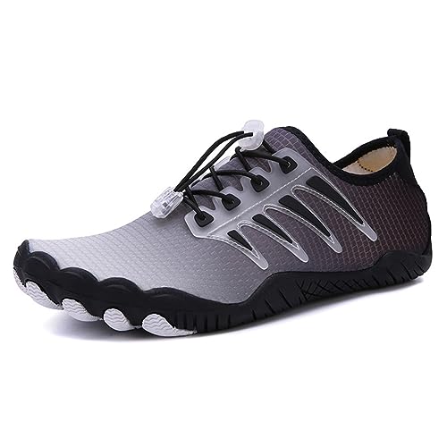 HiGropcore Damen Barfußschuhe Herren Fitnessschuhe rutschfest Sohle Traillaufschuhe Schnell Trocknend Strandschuhe Atmungsaktiv Wasserschuhe Badeschuhe Sommer Sockenschuhe von HiGropcore