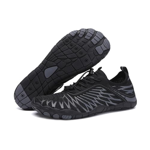 HiGropcore Unisex Barfußschuhe Damen Herren Barfussschuhe rutschfeste Outdoor Traillaufschuhe Schnell Trocknend Wasserschuhe,Atmungsaktiv Breiter Zehenbox Fitnessschuhe Weich Leicht Badeschuhe von HiGropcore