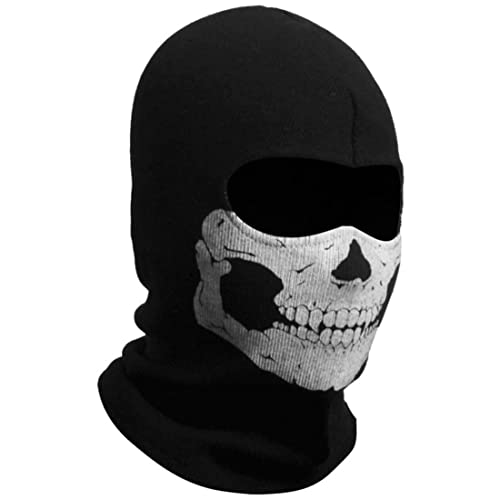 Unisex Ghost Print Balaclava Mask Ghosts Schädel Vollgesichtsmaske Windschutz Ski Maske Motorradmasken für Männer Frauen Balaclavas von Hilai