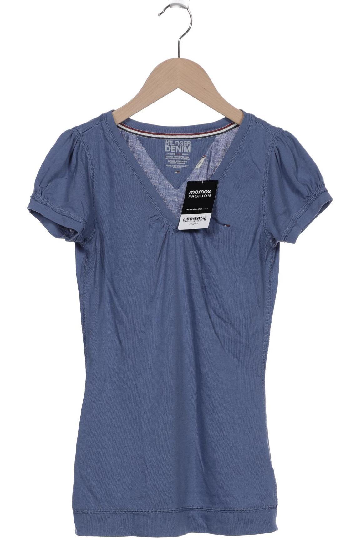 Hilfiger Denim Damen T-Shirt, blau, Gr. 36 von Hilfiger Denim