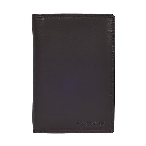 Hill Burry Leder Heeren Portemonnaie I Geldbörse I Brieftasche | Karten etui | Geldbeutel Wallet Portmonee Echtleder RFID Schutz hochwertig naturgegerbt Black Schwarz von Hill Burry