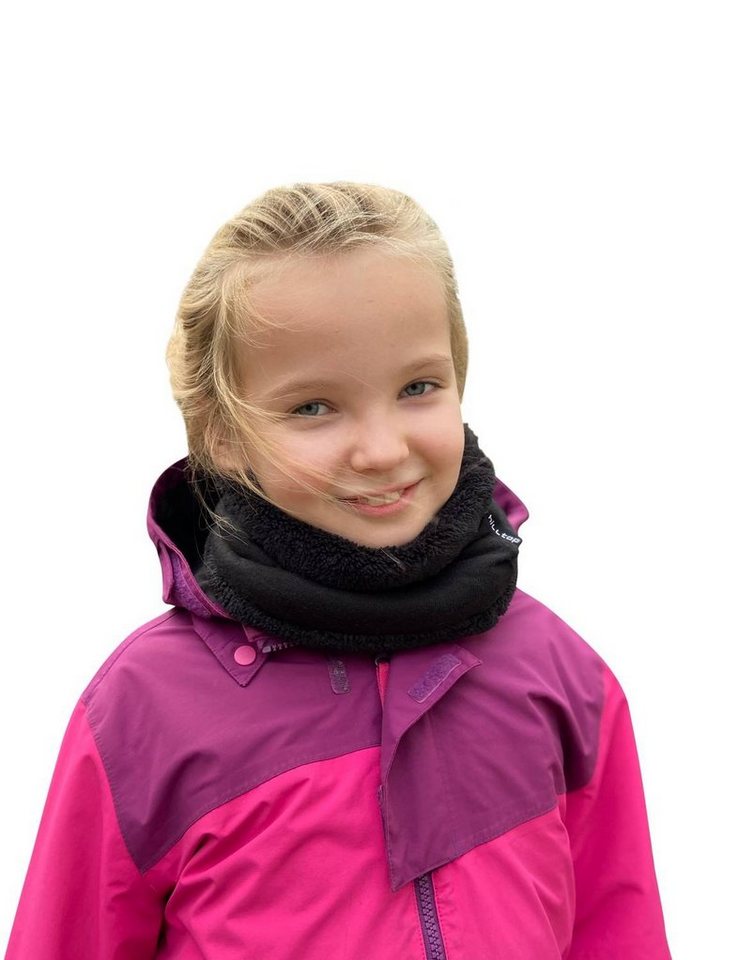 Hilltop Strickschal Kinder Loop-Schal mit Teddy-Fleece, doppellagig, Junge & Mädchen von Hilltop