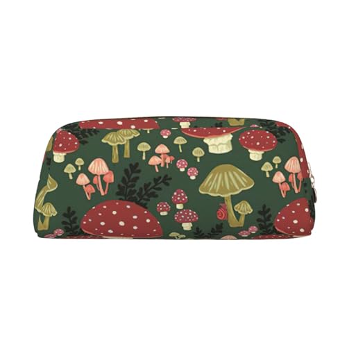 Hingor Bright Mushrooms Kunstdruck, modisches Schreibwaren-Federmäppchen, Kulturbeutel mit Reißverschluss, für Kosmetik, Schreibwaren, Geldbörse, Federmäppchen – Reisen, gold, Einheitsgröße Hingor Bright Mushrooms Kunstdruck, modisches Schreibwaren-Federmäppchen, Kulturbeutel mit Reißverschluss, für Kosmetik, Schreibwaren, Geldbörse, Federmäppchen – Reisen, gold, Einheitsgröße von Hingor