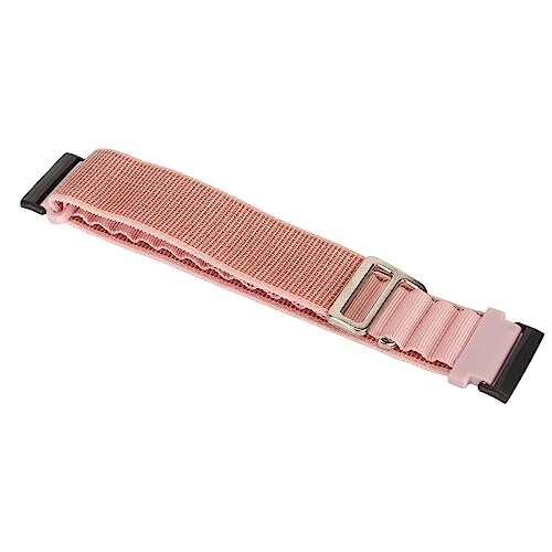 Hiraith Weiches Gewebtes Uhrenarmband, Elegantes Nylon-Smartwatch-Armband. Modisch Verstellbar Zum Laufen (Rosa) von Hiraith