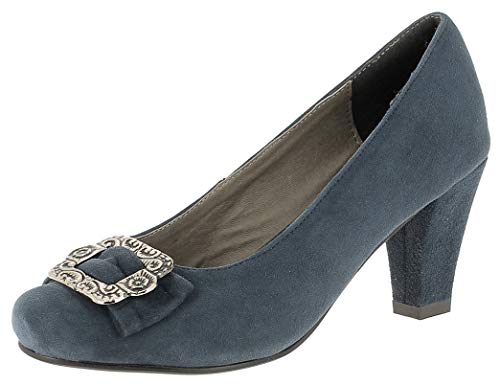 Hirschkogel Damen 0590454 Pumps, Blau (dunkelblau 017) von Hirschkogel