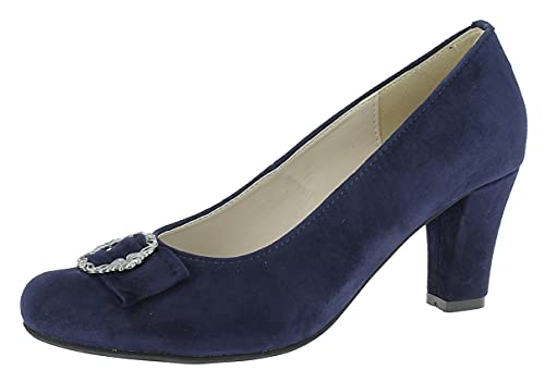 Hirschkogel Damen 3008703 Pumps, Blau (Dunkelblau 017), 41 EU von Hirschkogel