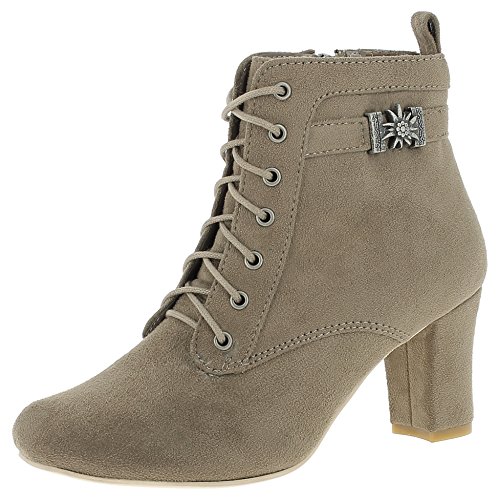 Hirschkogel Damen 3617400 Kurzschaft Stiefel, Beige (Taupe 066), 39 von Hirschkogel