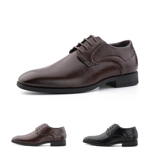 Hitmars Anzugschuhe Herren Derby Schuhe Oxfords Schnürhalbschuhe Männer Klassischer Komfort Schnürschuhe Businessschuhe Braun N2 EU46 Hitmars Anzugschuhe Herren Derby Schuhe Oxfords Schnürhalbschuhe Männer Klassischer Komfort Schnürschuhe Businessschuhe Braun N2 EU46 von Hitmars