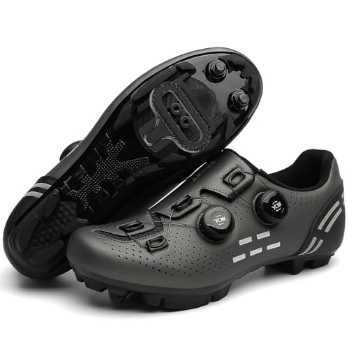 Hiuzylqx MTB Fahrradschuh Herren Damen kompatibel mit SPD 2 Schrauben mit Cleats Radsportschuhe Mountain Bike Schuhe Radschuhe,C,38 EU Hiuzylqx MTB Fahrradschuh Herren Damen kompatibel mit SPD 2 Schrauben mit Cleats Radsportschuhe Mountain Bike Schuhe Radschuhe,C,38 EU von Hiuzylqx