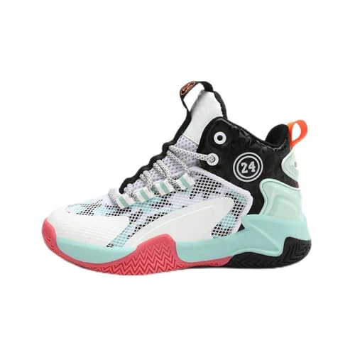 Hixingo Basketball Schuhe Kinder, High Top Sneaker Jungen Mädchen Anti-Rutsch Sneaker Kinder, Knöchelhohe Sneaker Kinder Basketballschuhe Outdoor Basketballschuhe Herren - Basketball Sport 34 von Hixingo