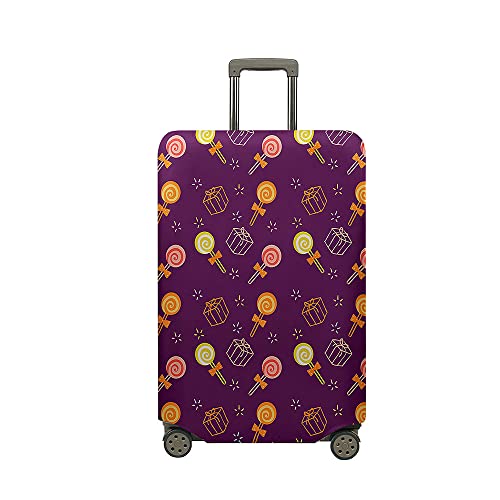 Hixingo Elastisch Kofferhülle Kofferschutzhülle, 3D Druck Koffer Schutzhülle Staubdichte Reisekoffer Hülle Trolley Case Schutzhülle Mädchen Reisegepäckabdeckung (Lollipop,XL (30-32 Zoll)) von Hixingo