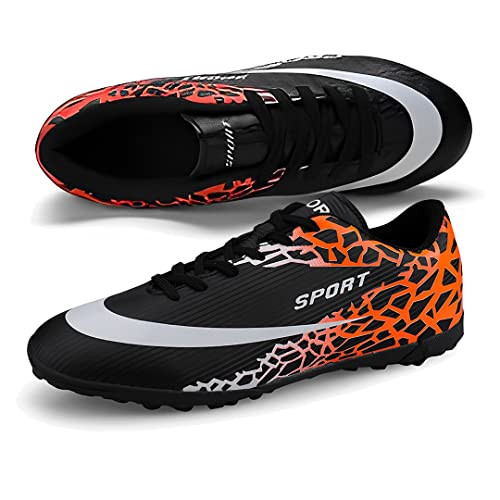 Hixingo Fußballschuhe Unisex Fussballschuhe Kinder, Ag Fußball Schuhe Jungen Mädchen Multinocken Fussballschuhe Kinder Trainingsschuhe für Draußen oder Halle Fussball Plätze(36 von Hixingo