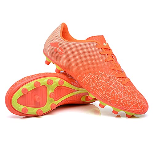 Hixingo Fußballschuhe Unisex Fussballschuhe Kinder, Fußball Schuhe Jungen Mädchen Multinocken Fussballschuhe Kinder Trainingsschuhe für Draußen oder Halle Fussball Plätze FG-Kinder von Hixingo