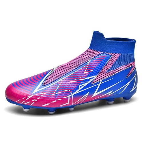 Hixingo Kids Football Boots, Lightning Printing Soccer Athletics Training Shoes Teenager Cleats Football Boots Professional Running Shoes Unisex Breathable Sneakers von Hixingo