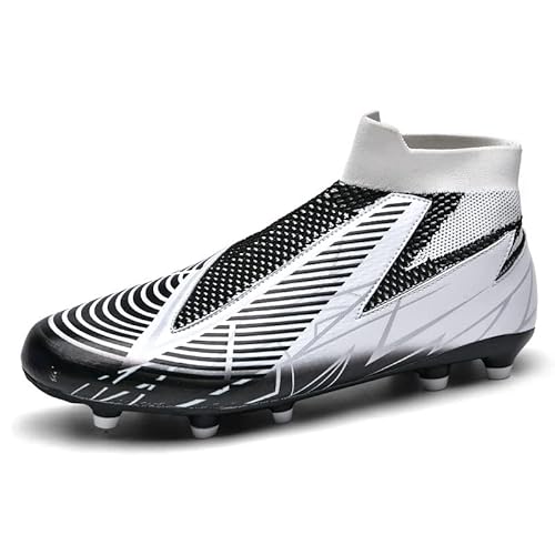 Hixingo Kids Football Boots, Lightning Printing Soccer Athletics Training Shoes Teenager Cleats Football Boots Professional Running Shoes Unisex Breathable Sneakers von Hixingo