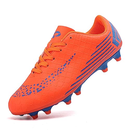 Hixingo Kinder Herren Fussballschuhe Trainingsschuhe Professionelle Turnschuhe AG Spike Outdoor Sportschuhe Atmungsaktive Bequeme Leicht Teenager Football Schuhe von Hixingo