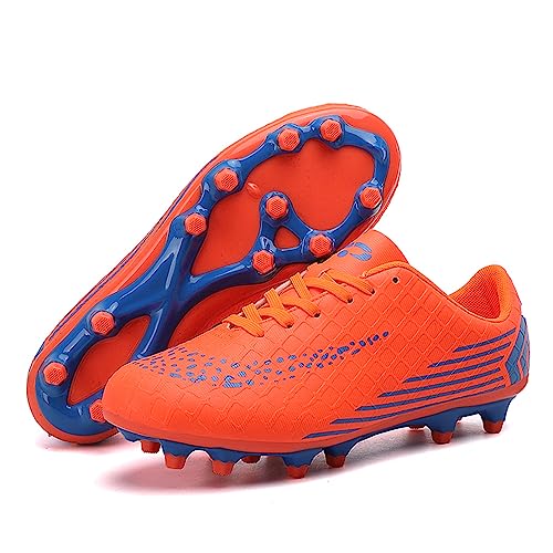 Hixingo Kinder Herren Fussballschuhe Trainingsschuhe Professionelle Turnschuhe AG Spike Outdoor Sportschuhe Atmungsaktive Bequeme Leicht Teenager Football Schuhe von Hixingo