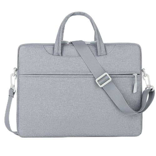 Hixingo Laptop-Handtasche für Frauen 14 15 Zoll Aktentasche Große Computer-Umhängetasche Professionelle Arbeitstasche Messenger Bag Laptoptasche Schultertasche Kompatibel (14’,grau (Schultergurt)) von Hixingo