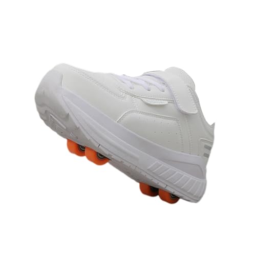 Hixingo Schuhe mit Rollen für Mädchen Jungen Kinder, Rollschuhe Schuhe Turnschuhe mit 4 Rollen, Skateboardschuhe Kinderschuhe, Abnehmbar 2 In 1 Multifunktionale Sneaker mit Rollen von Hixingo