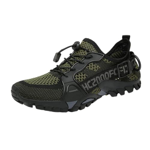 Hixingo Wanderschuhe Herren Trekkingschuhe Damen, Atmungsaktives Mesh Trekking Wanderschuhe für Herren, Schnelle Schnürsenkel Herren rutschfeste Wanderschuhe von Hixingo