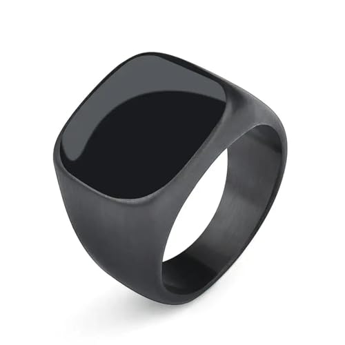 Hmsanase Ring Ringe Damen Bijouterie Herren Herrenring Punk Rock Frosted Ring Für Männer Hip Hop Party Männlicher Ehering 9 Schwarz von Hmsanase